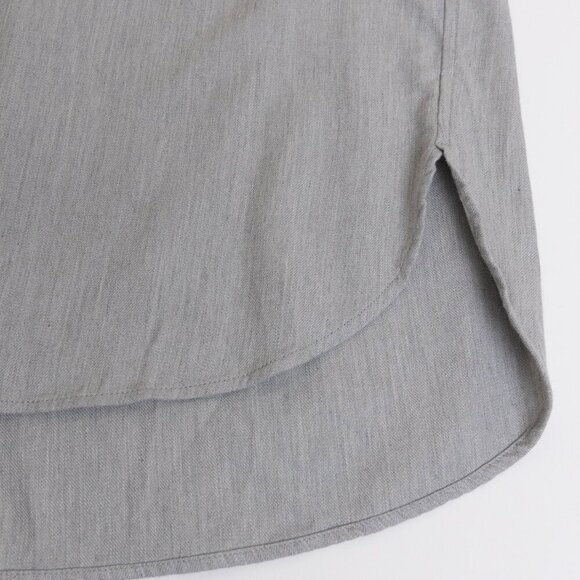 🚨 Uniqlo Soft Brushed Long Sleeve Shirt Gray - Picture 10 of 13